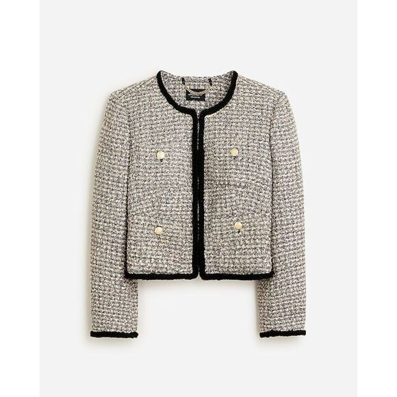J.Crew Jackets & Blazers - J. Crew Collection Louisa lady jacket Blazer size 16  tinsel tweed Wool Blend Me